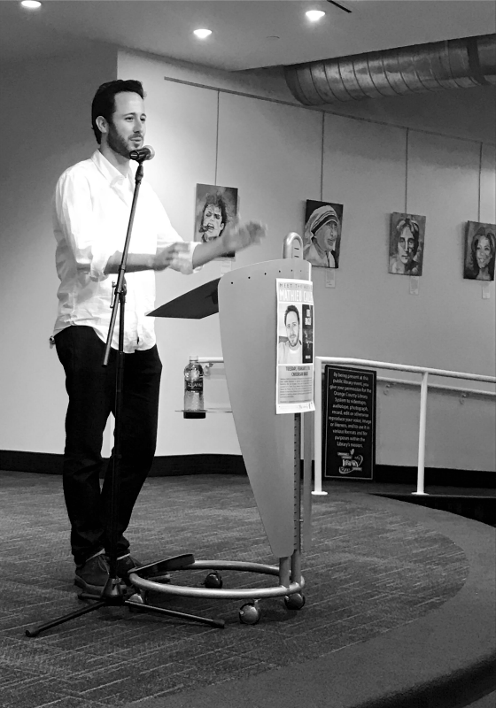 Award-Winning author Mathieu Cailler at Orange County Public Library